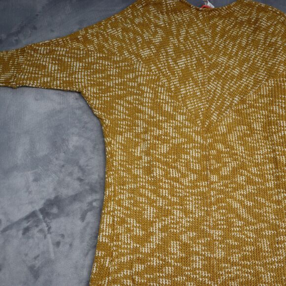 Banjul Sweater Womens S Yellow Long Sleeve Knitted Open Front Cardigan - Picture 13 of 16